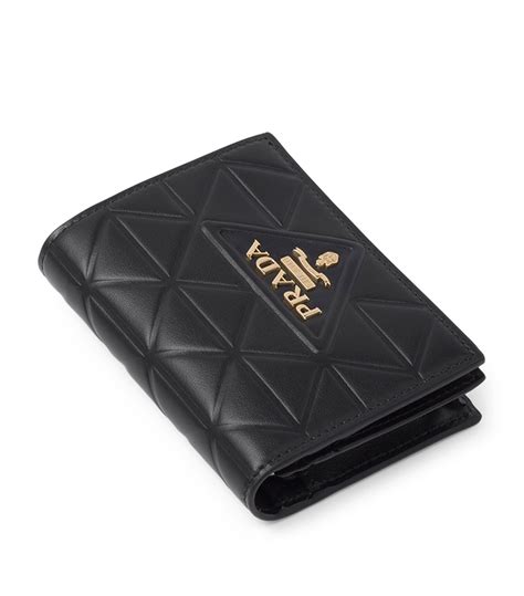 prada quilted logo wallet|prada small wallet price.